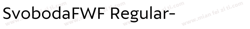 SvobodaFWF Regular字体转换